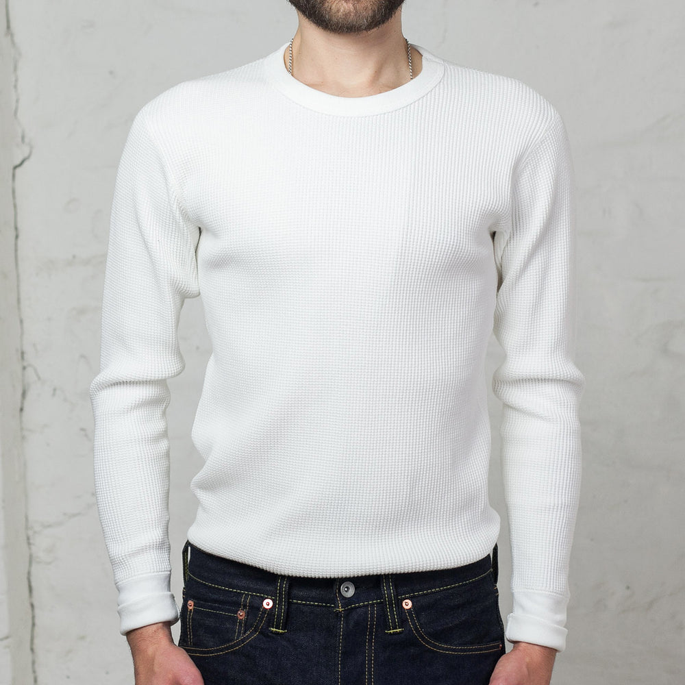 Waffle Thermal Longsleeve Weiß