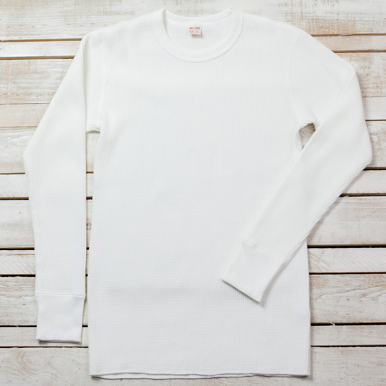 Waffle Thermal Longsleeve Weiß