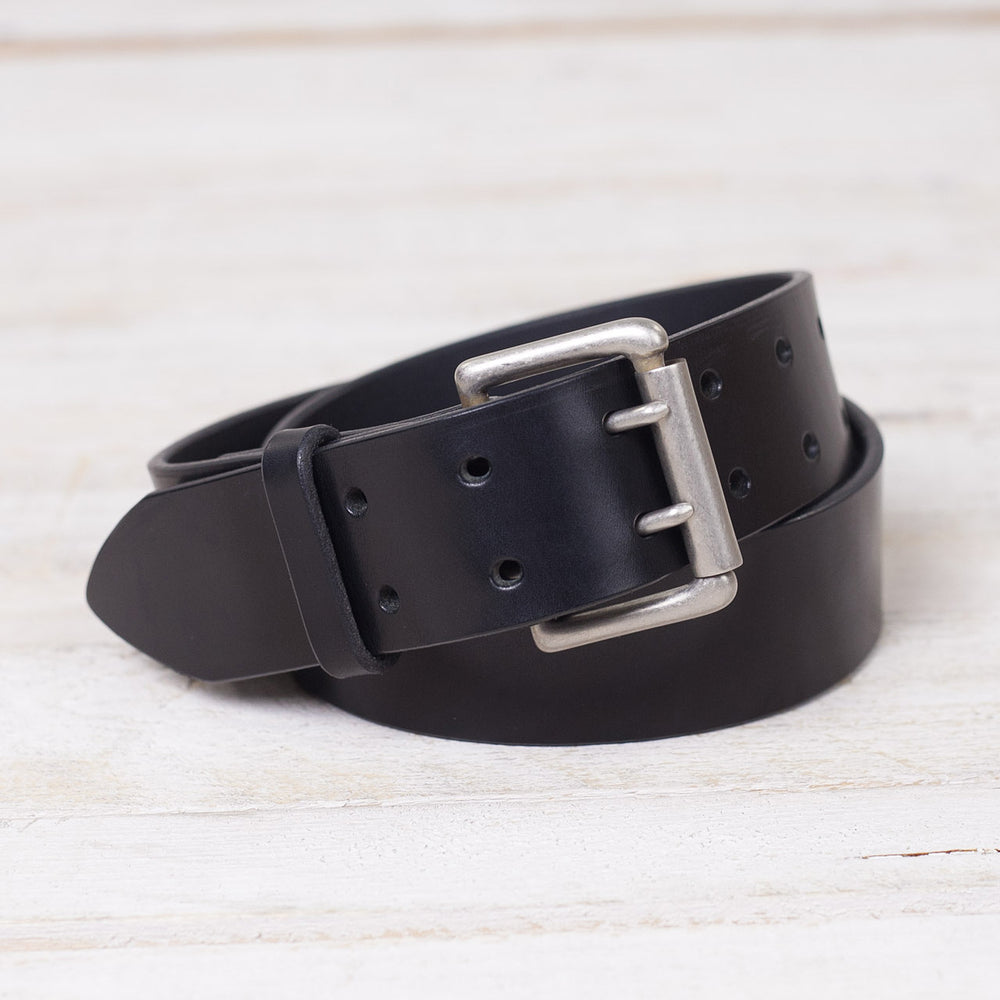Ceinture "Heavyweight" Noir/Nickel