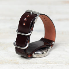 NATO watch strap Cordovan Bordeaux