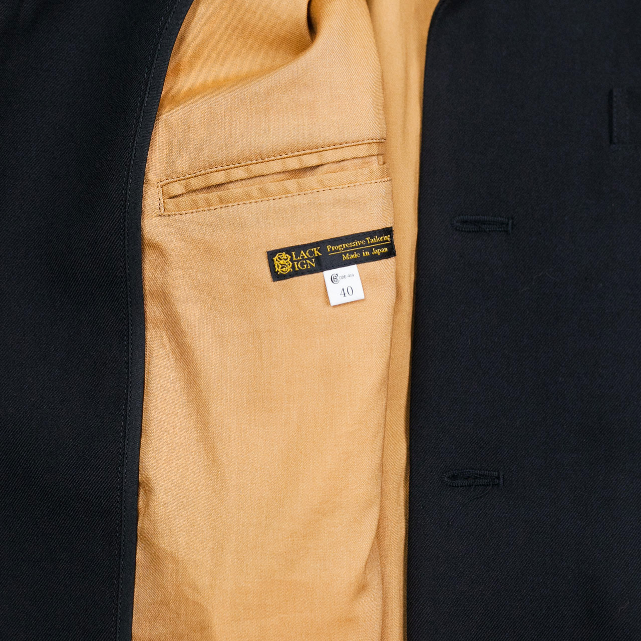 Army Serge Butler Jacket Schwarz