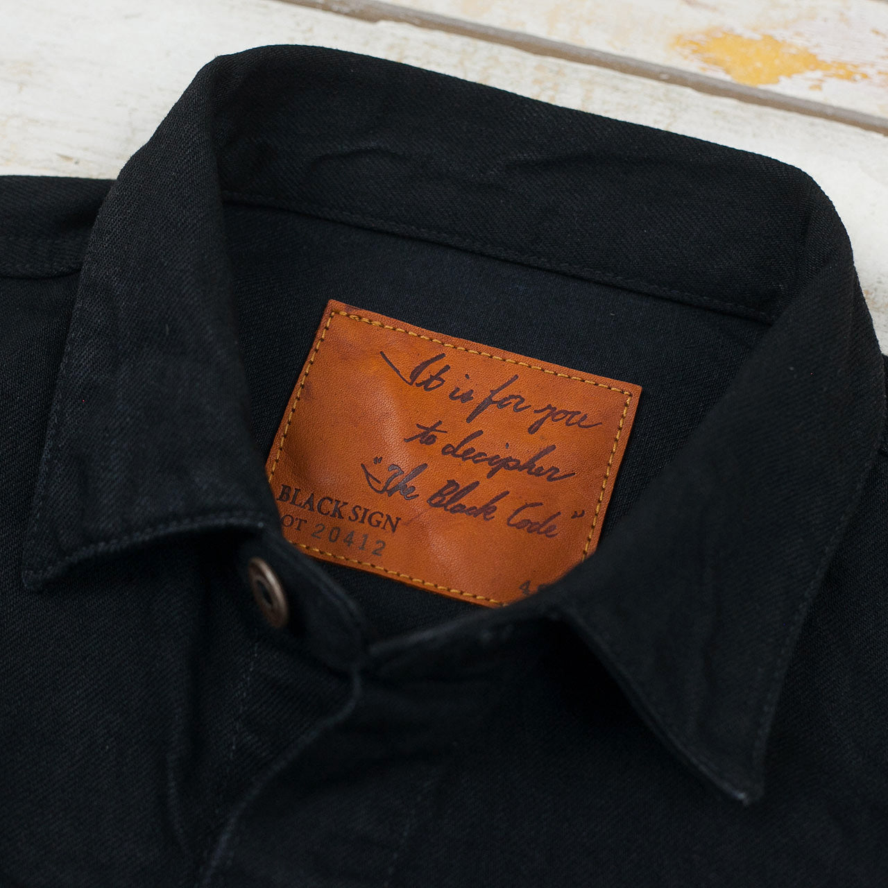 15oz Black Denim Pleats Jacket