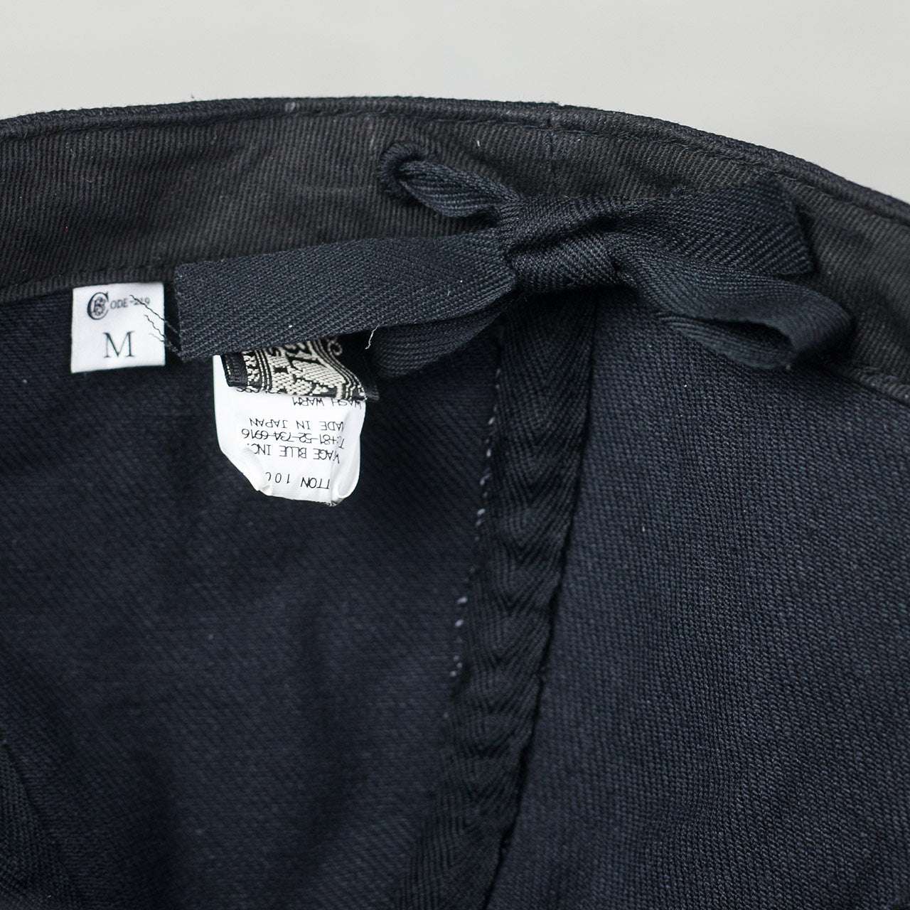 15oz Black Denim Mechanics Cap