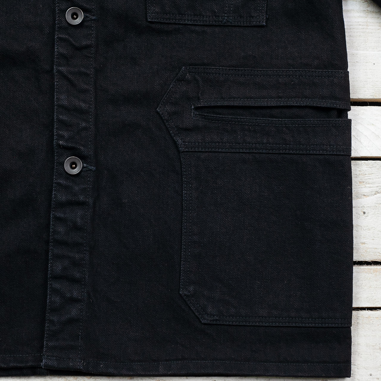 15oz Black Denim Delta Jacket