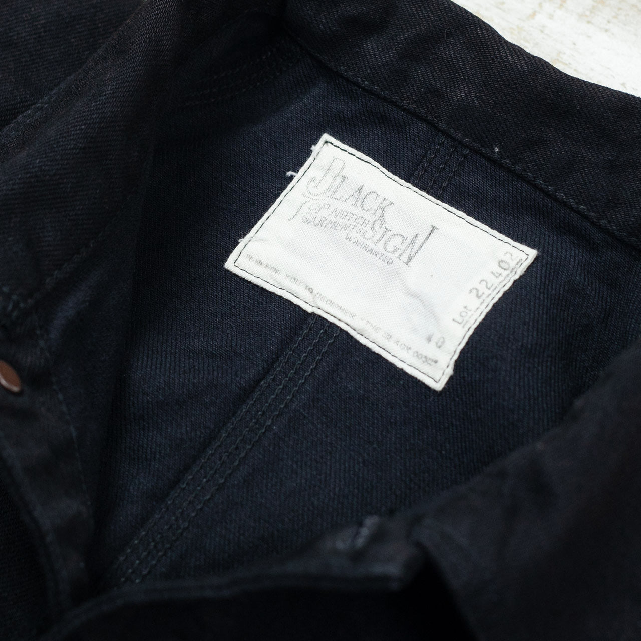 15oz Black Denim Delta Jacket