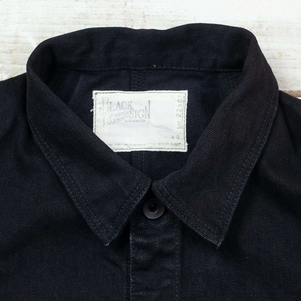 15oz Black Denim Delta Jacket