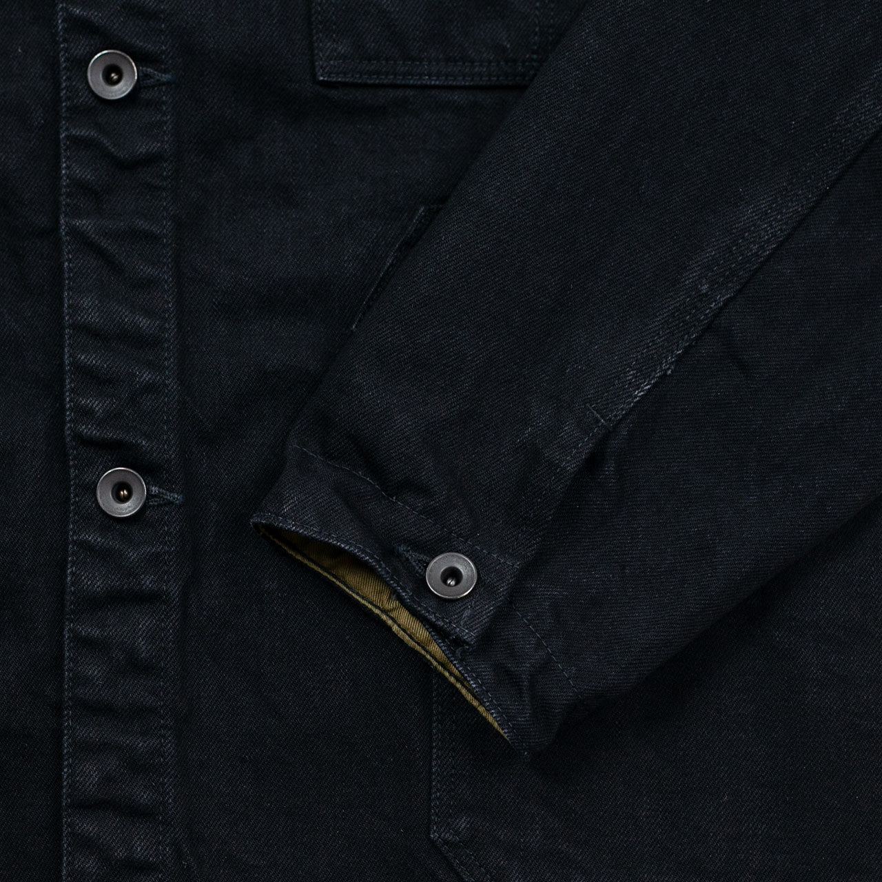 15oz Black Denim Delta Jacket