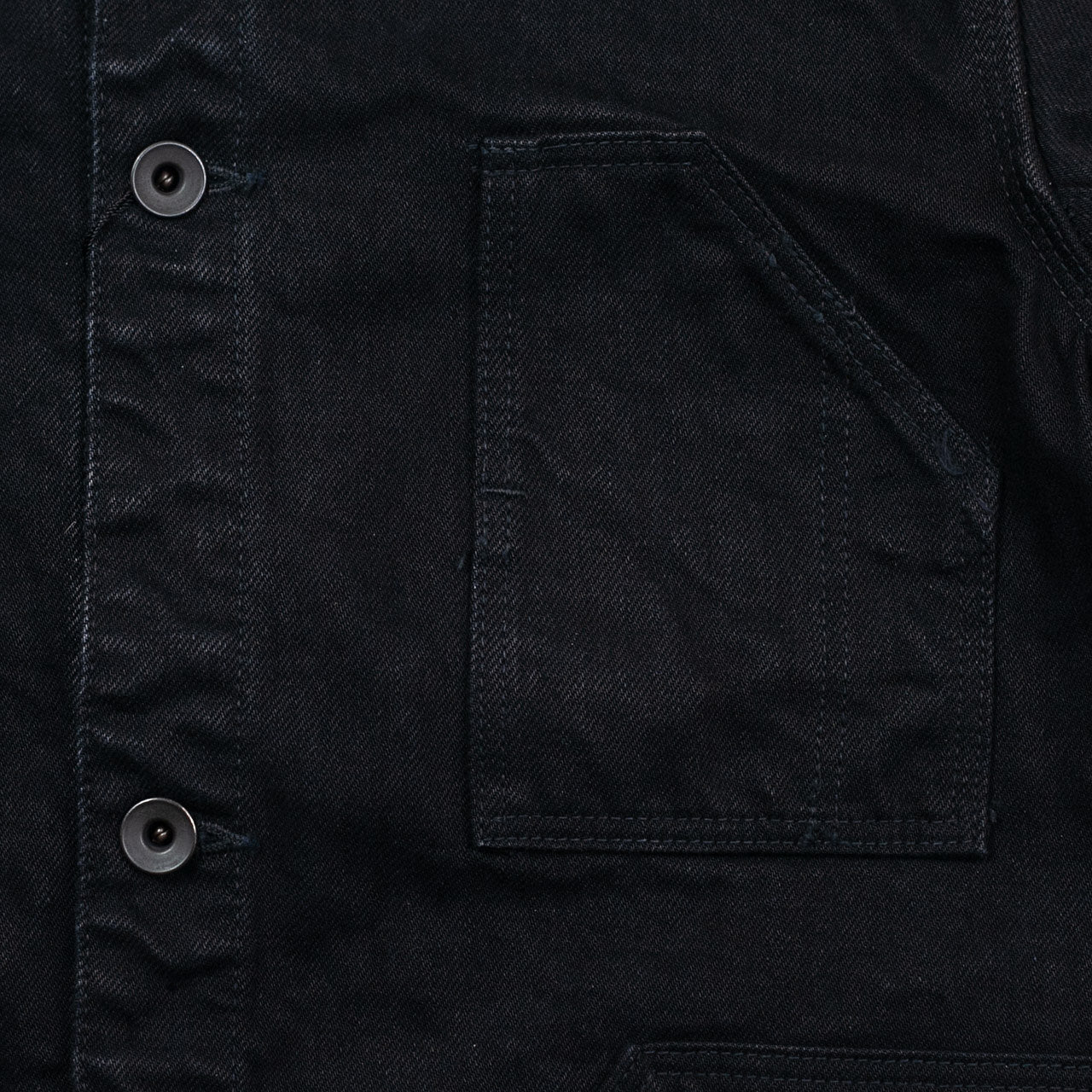 15oz Black Denim Delta Jacket