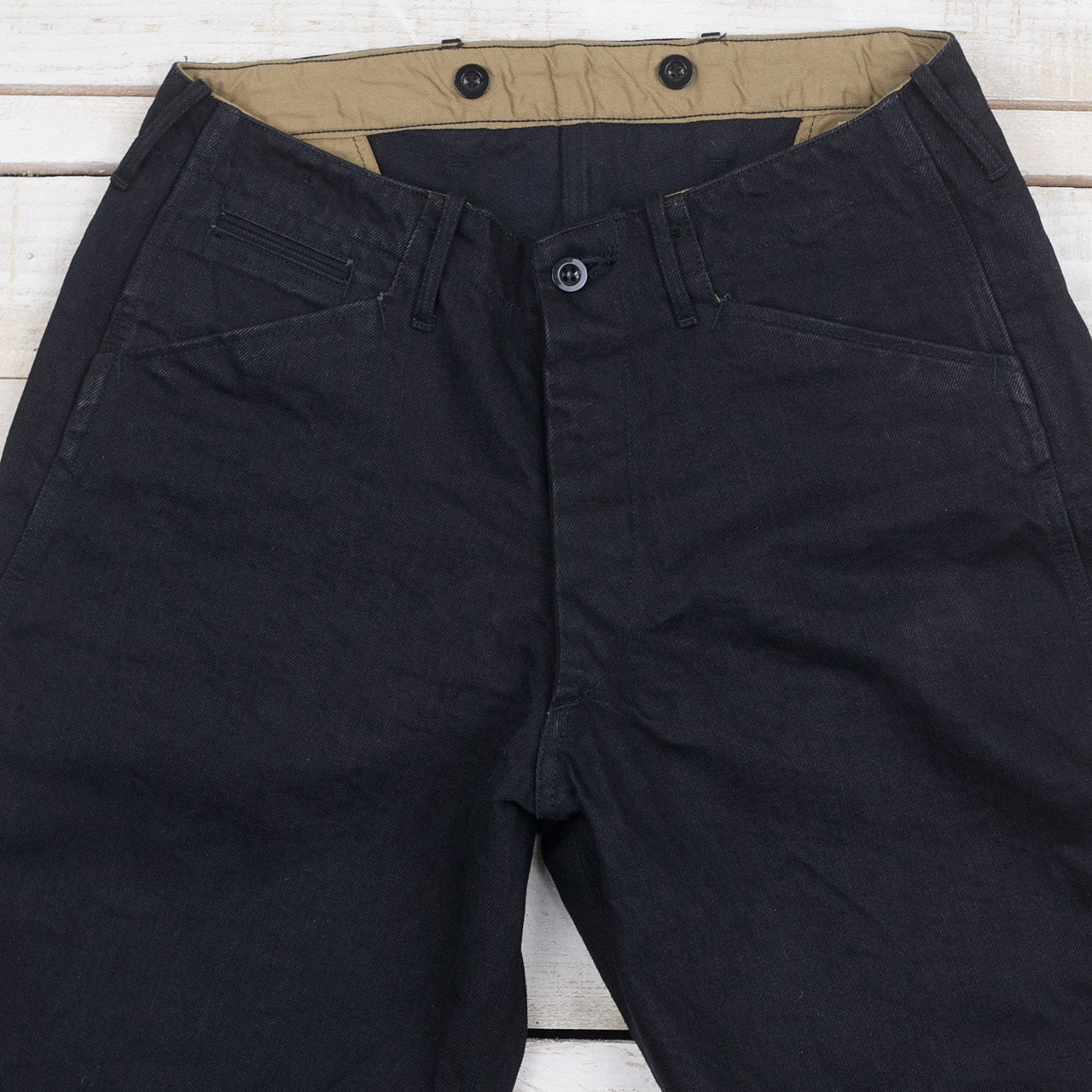 15oz Black Denim Breeches