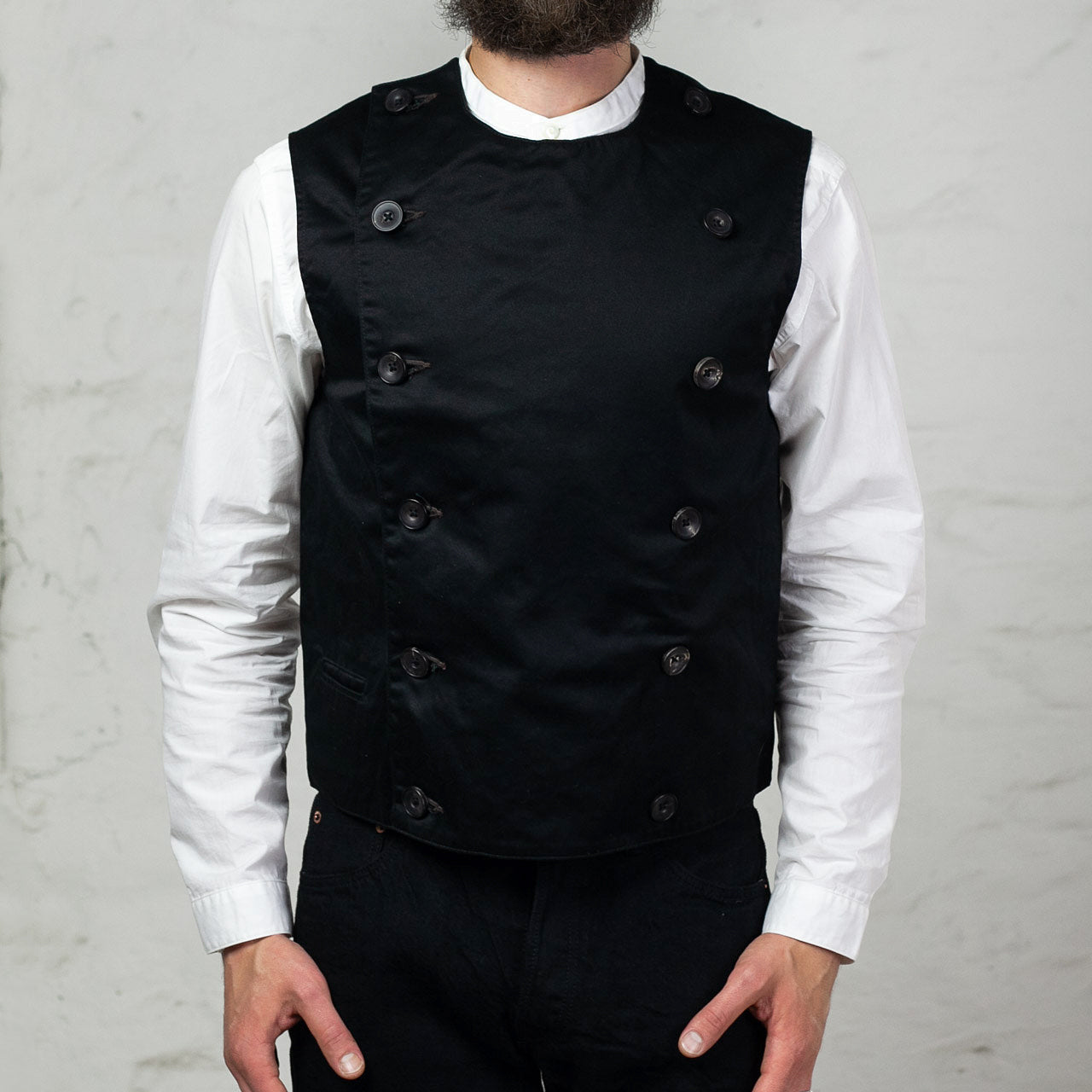 BLACK SIGN Black Chino Swindler Vest