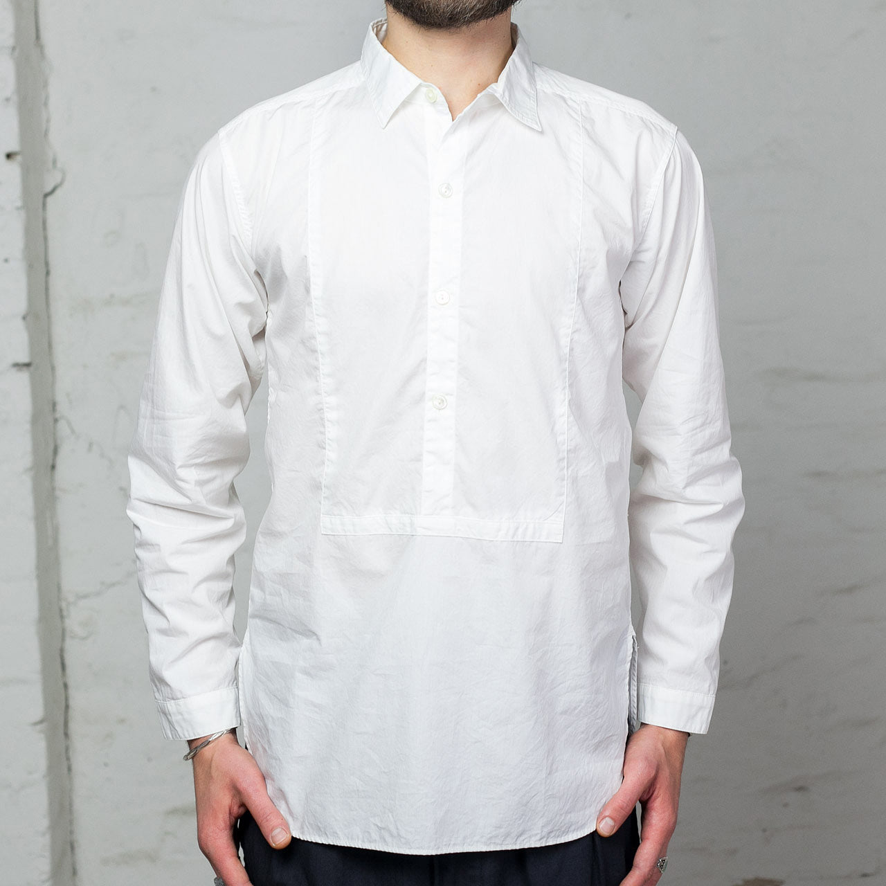 Cotton Broad Homestead Shirt Weiß