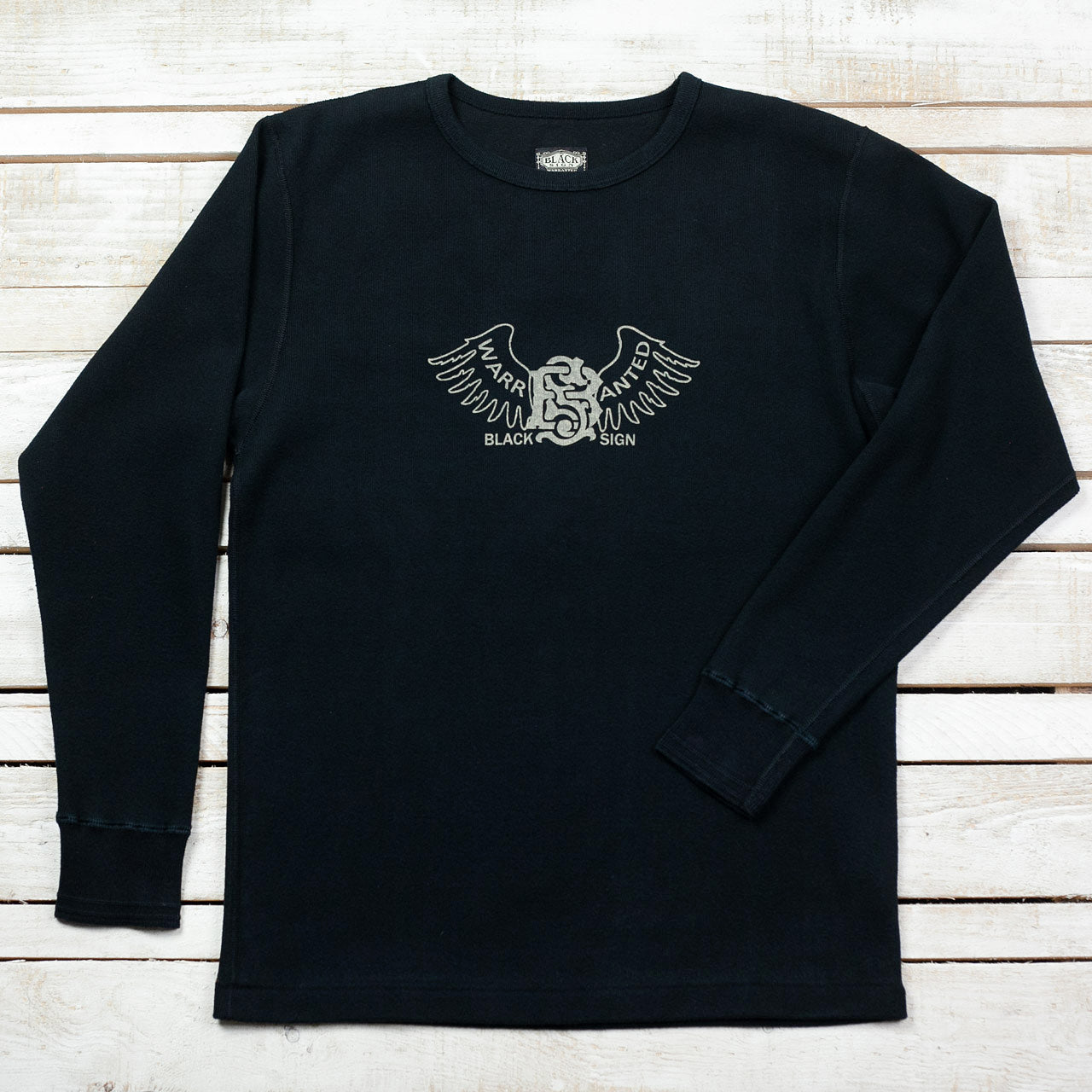 Wing Crew Neck Amish Under Wear Schwarz