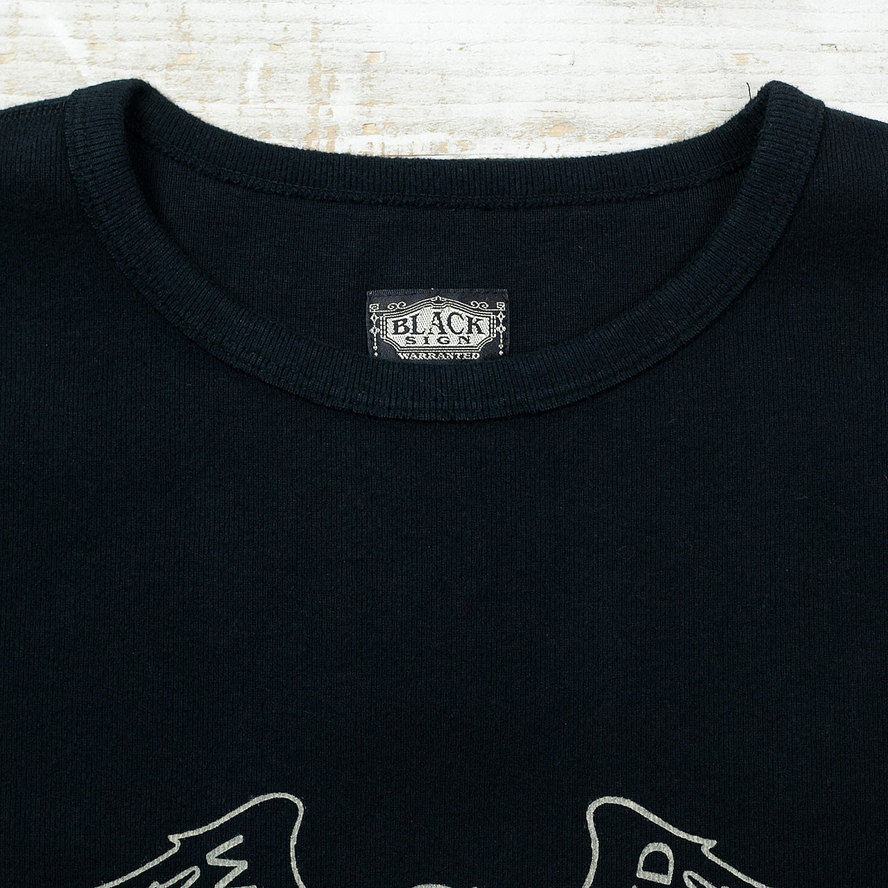 Wing Crew Neck Amish Under Wear Schwarz