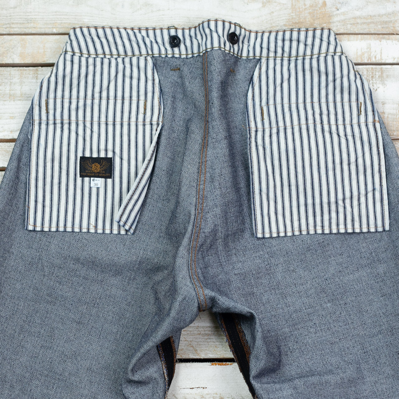 15oz Denim Breeches Dark Indigo