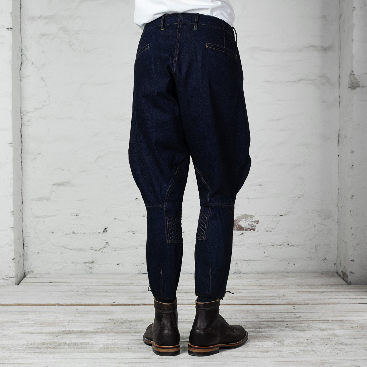 15oz Denim Breeches Dark Indigo