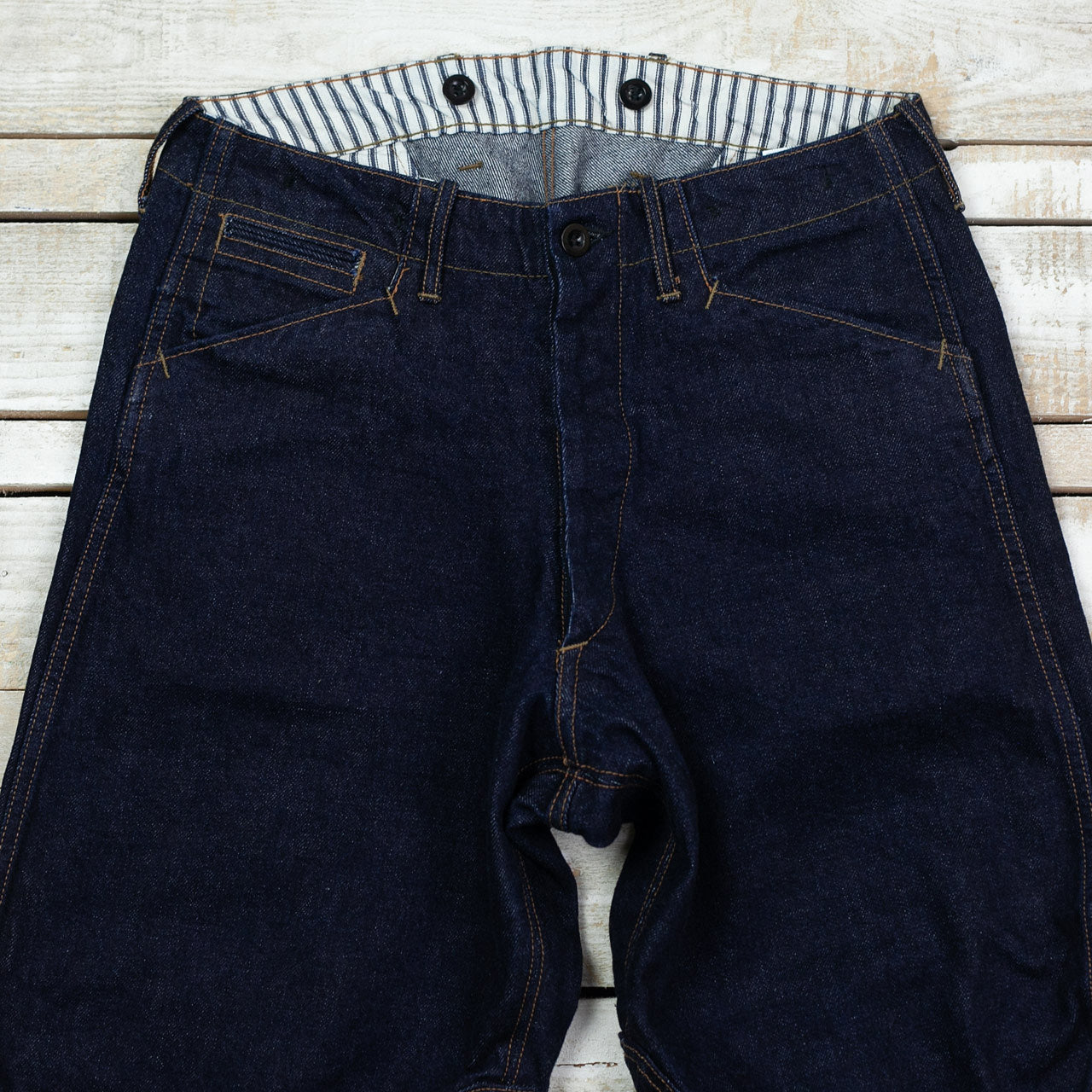 15oz Denim Breeches Dark Indigo
