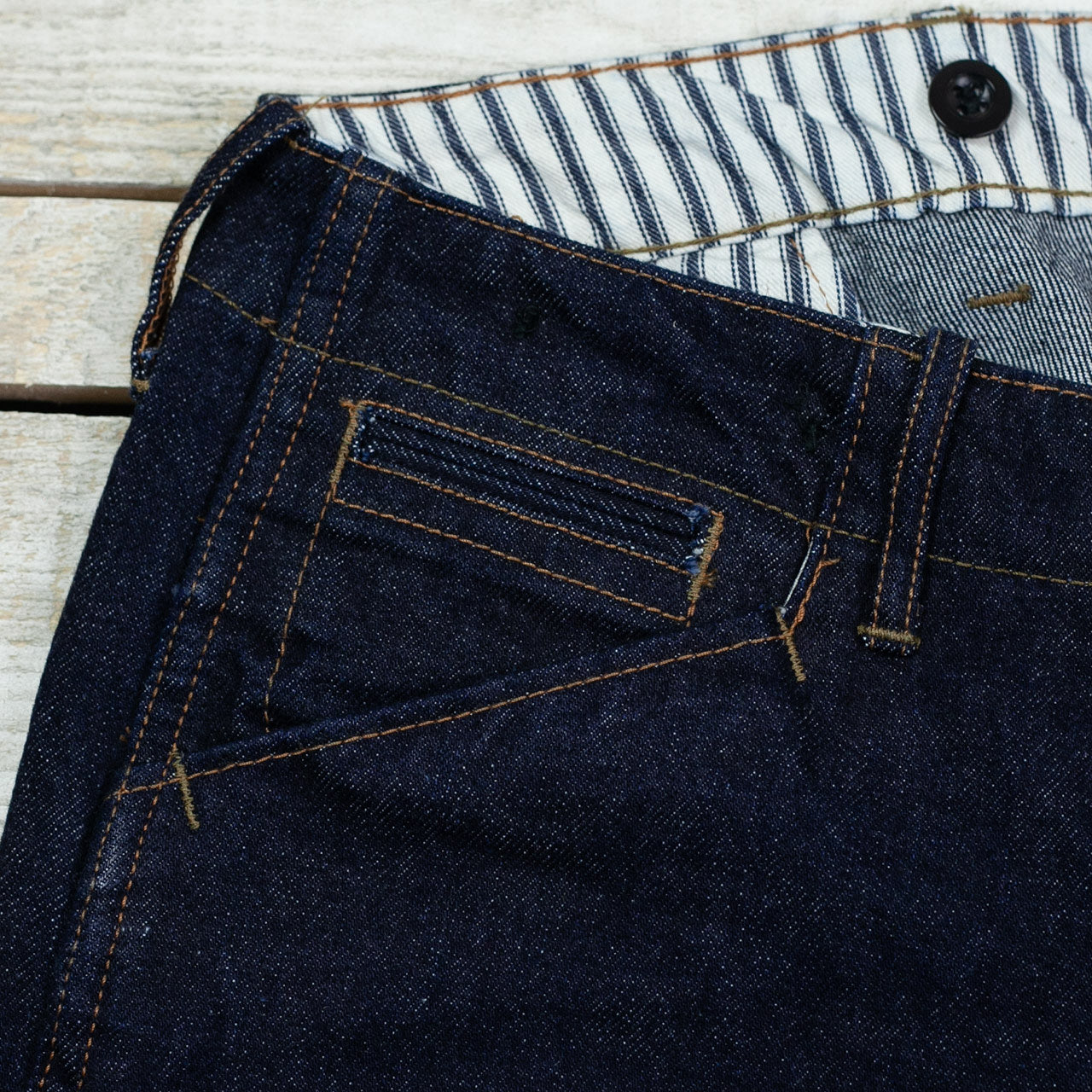 15oz Denim Breeches Dark Indigo