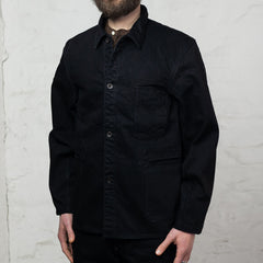 15oz. Black Denim Delta Jacket