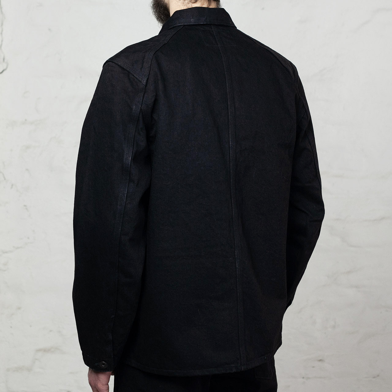 15oz Black Denim Delta Jacket