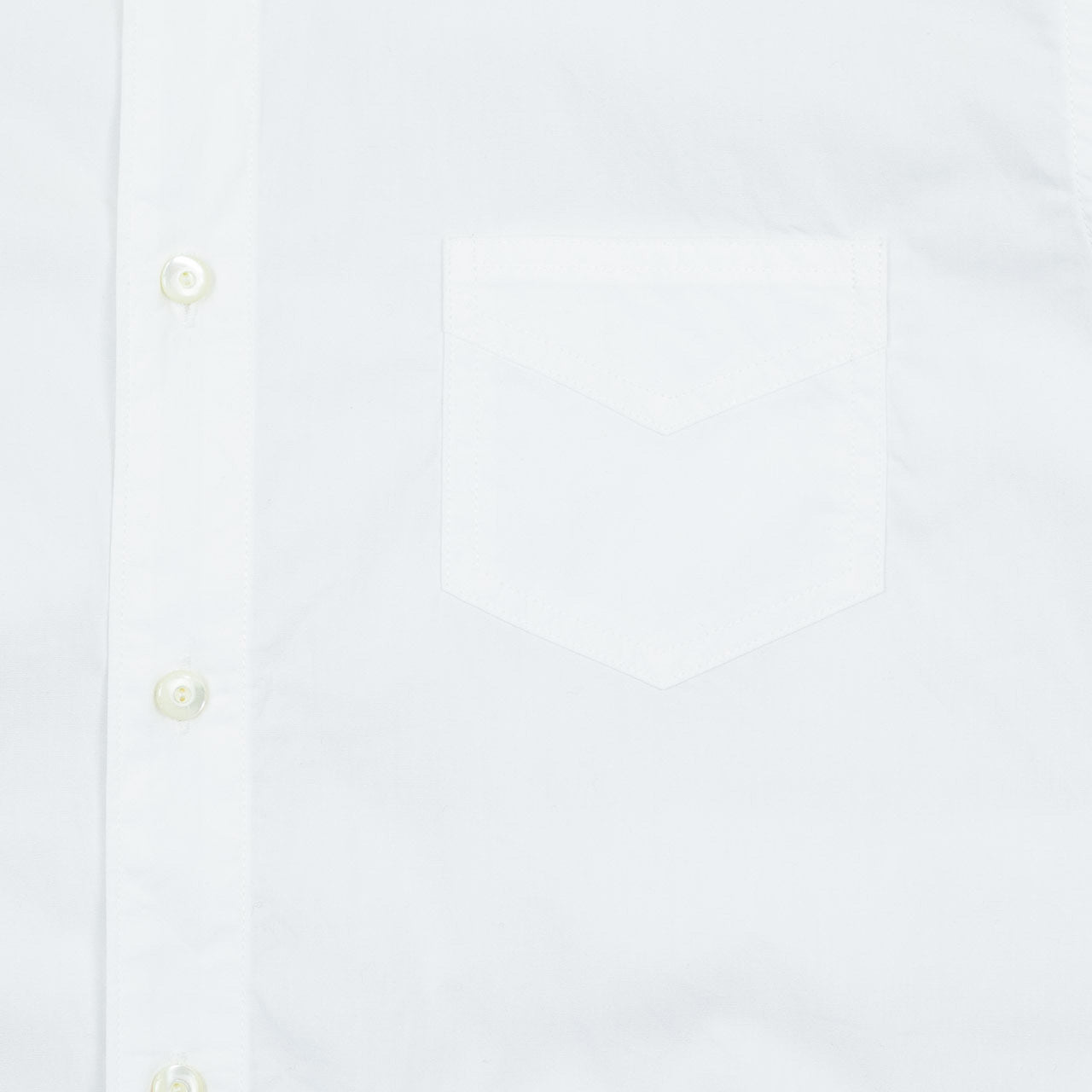 Band Collar Immigrant Shirt Weiß