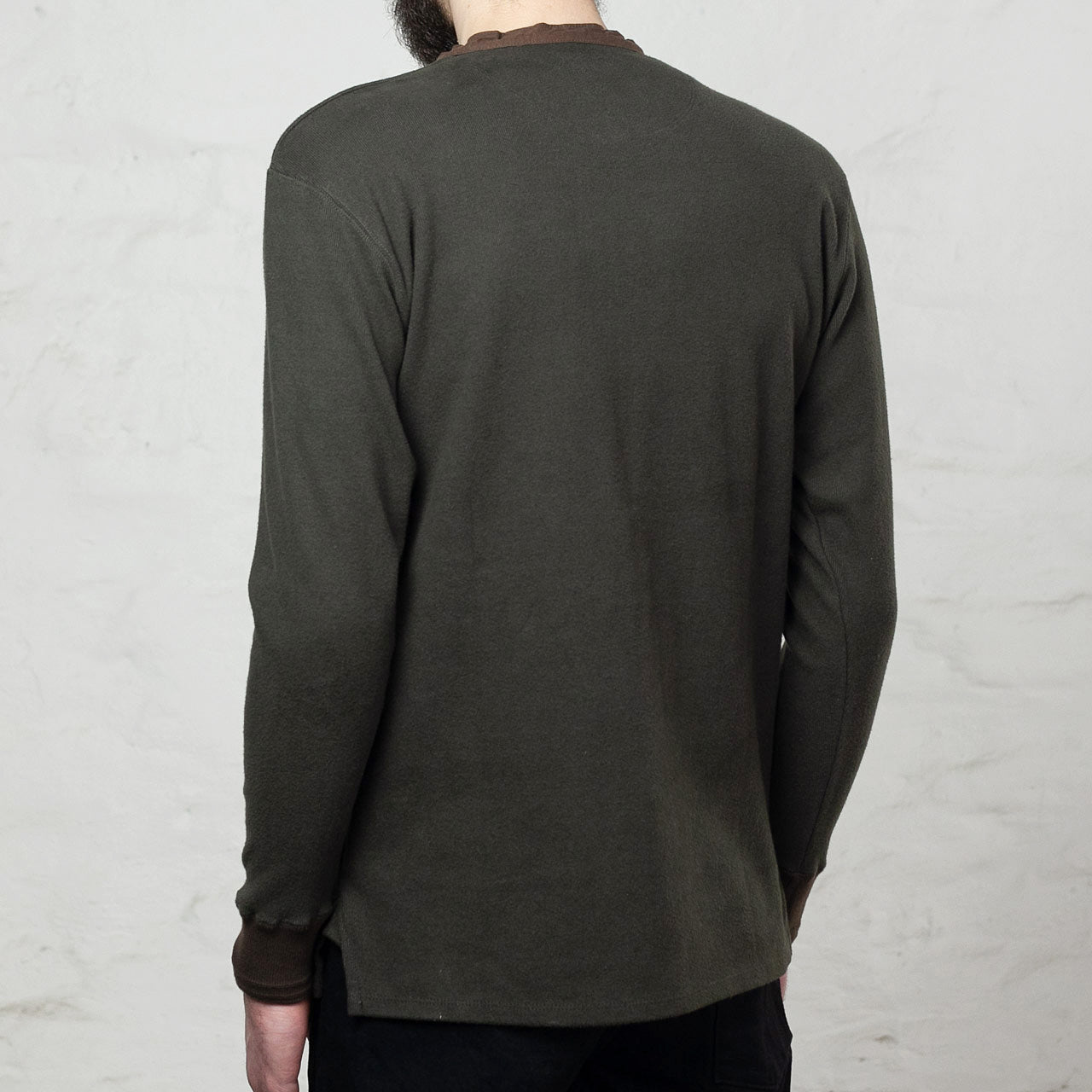 Henley Neck Amish Under Wear Grün