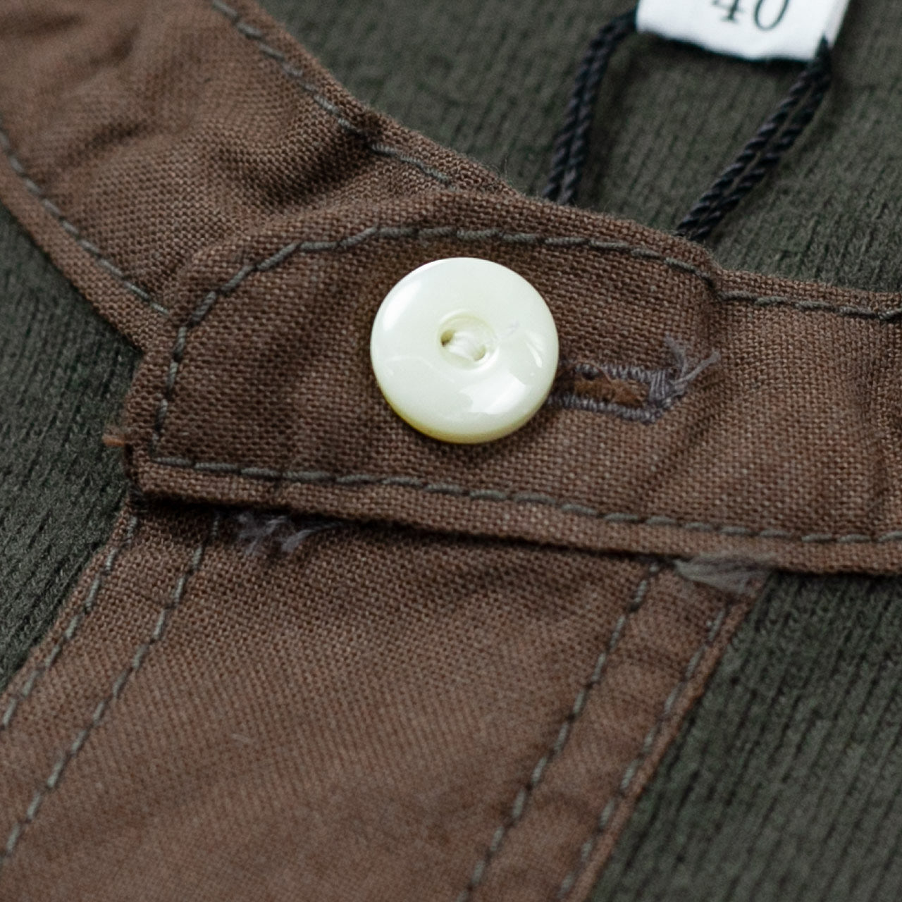 Henley Neck Amish Under Wear Grün