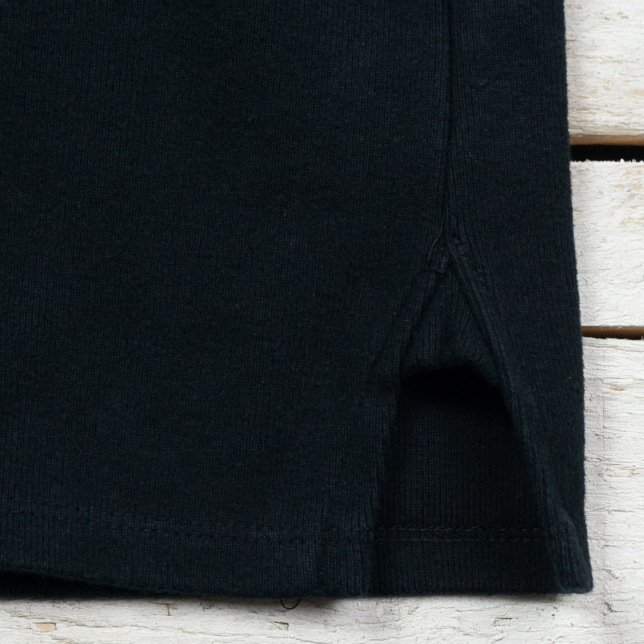 Henley Neck Amish Under Wear Schwarz