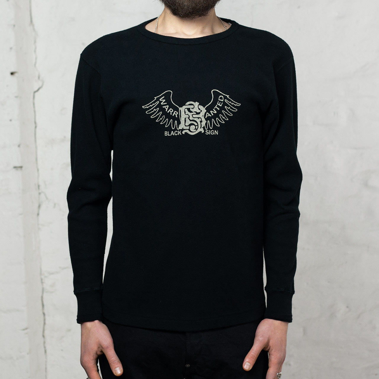 Wing Crew Neck Amish Under Wear Schwarz