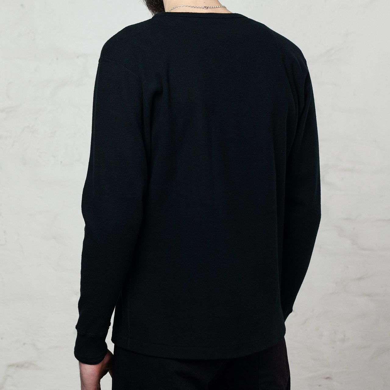 Wing Crew Neck Amish Under Wear Schwarz