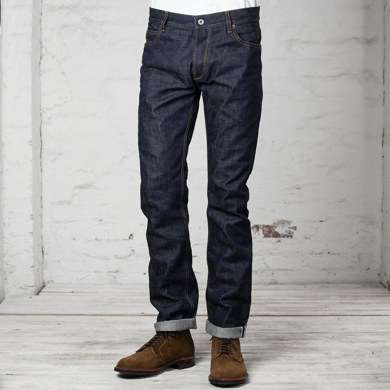 P01 14oz Relaxed Tapered Natural Indigo