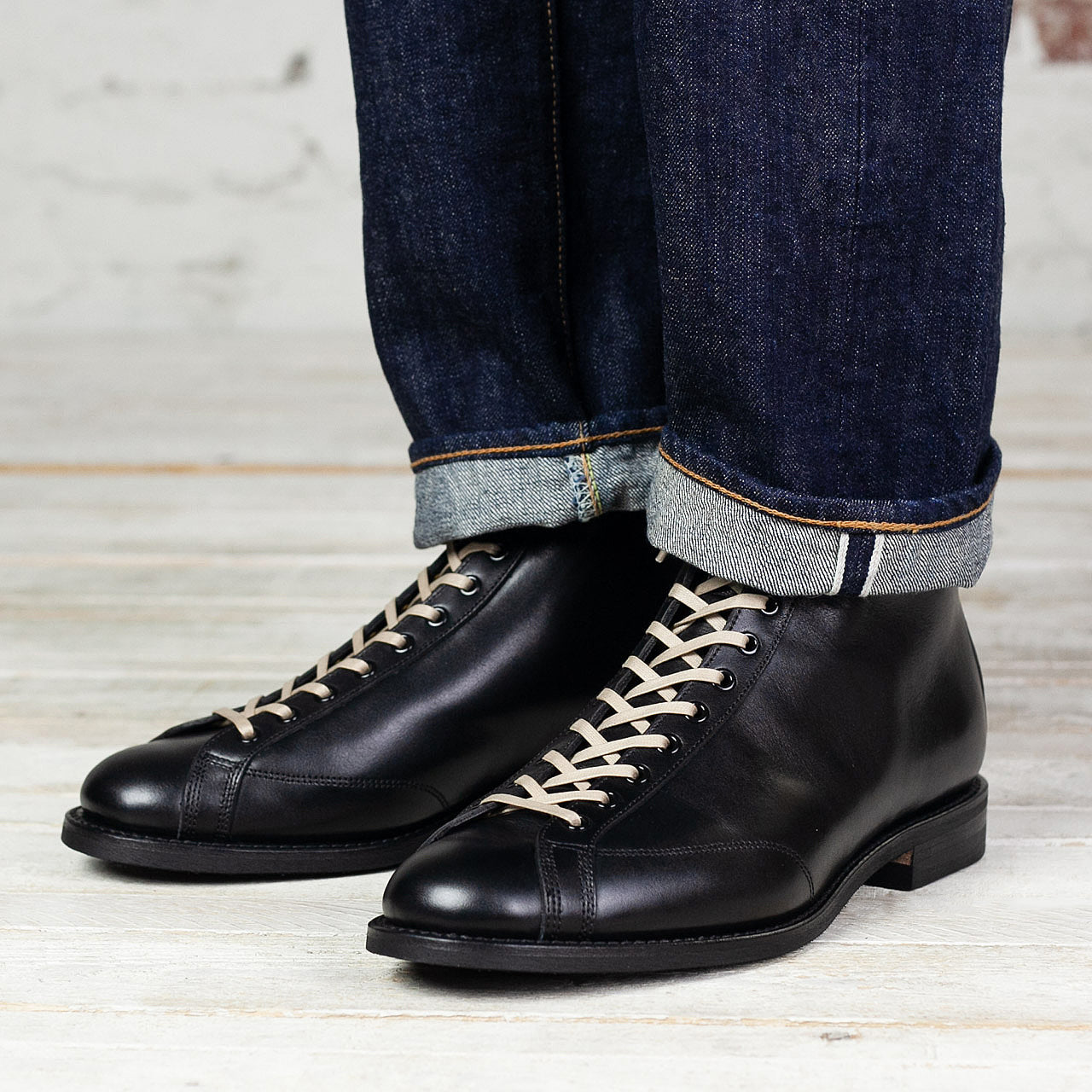 "The Henry" Boot Kalbsleder Schwarz