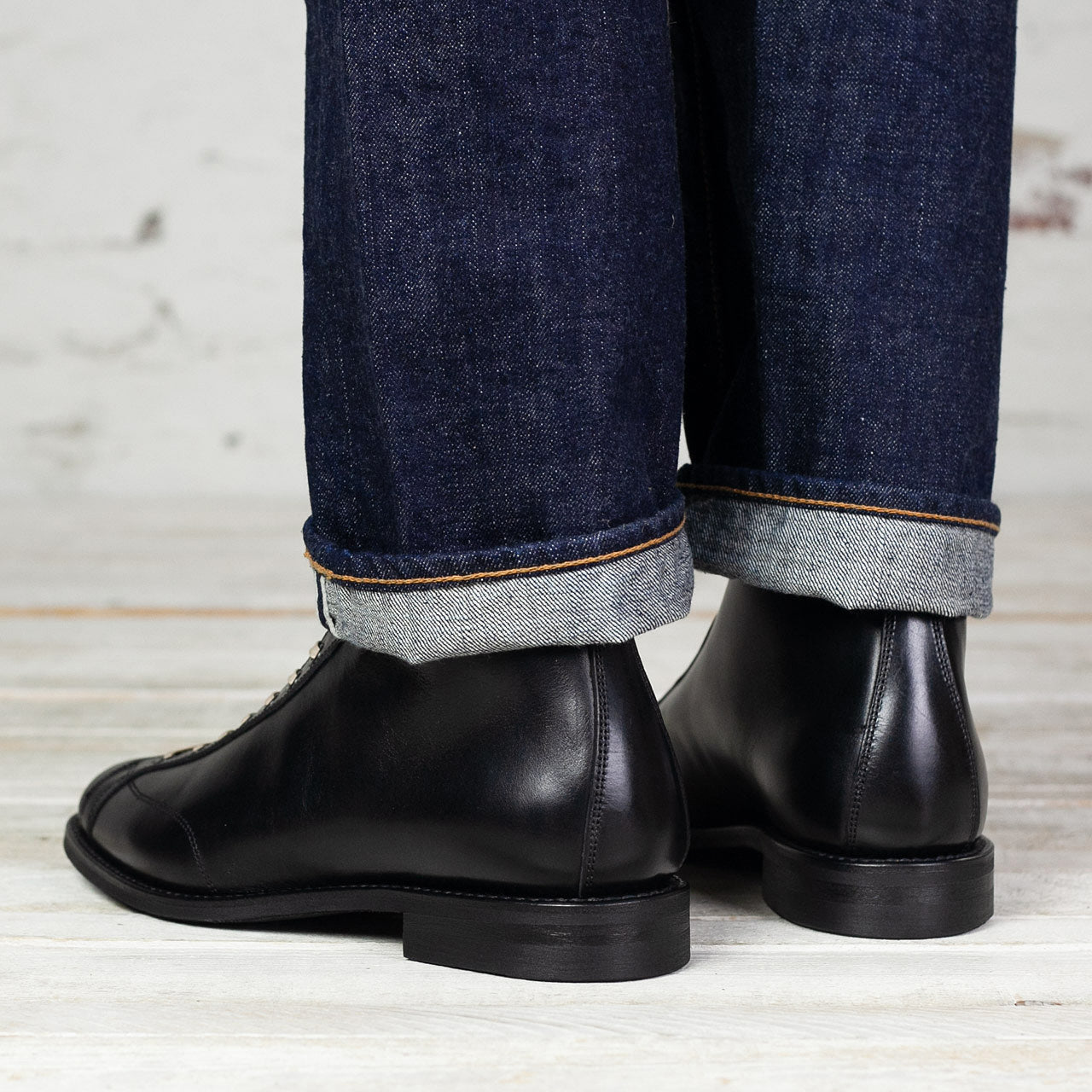 "The Henry" Boot Kalbsleder Schwarz