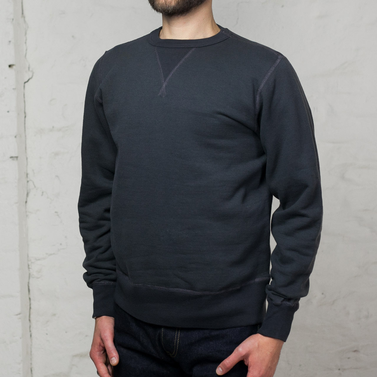 BR65622 Set-In Crew Sweat Schwarz