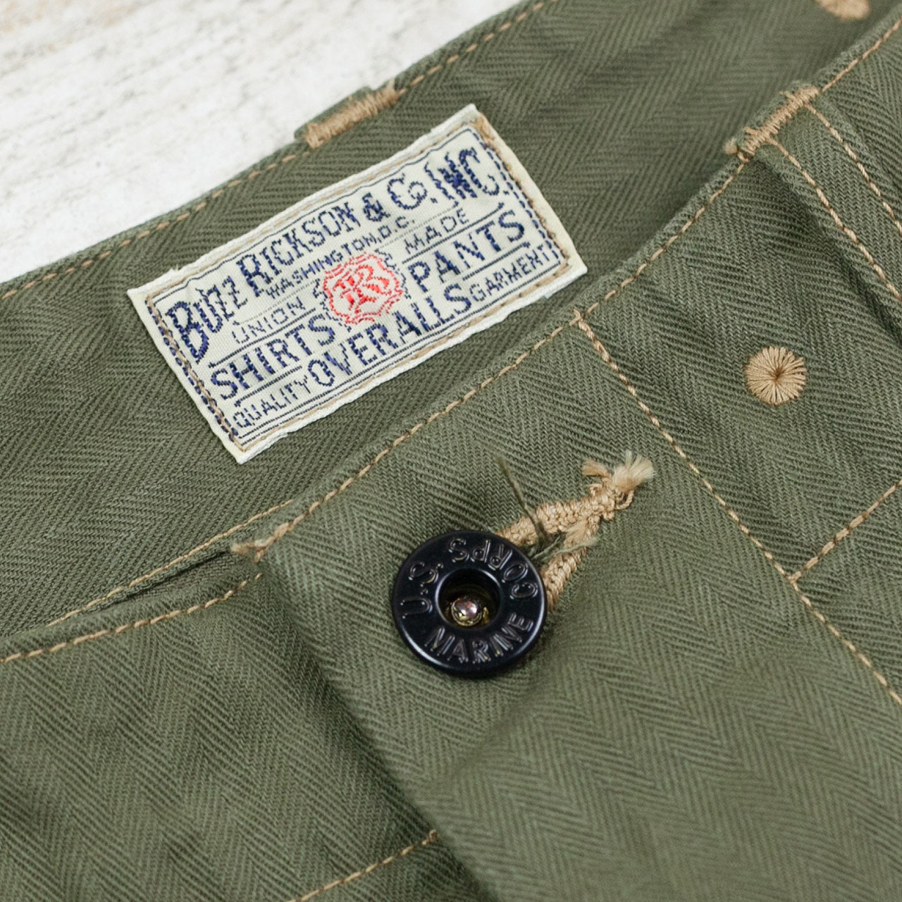 Buzz Rickson's BR42340 USMC HBT Pants P44 Buzz Rickson's BR42340 USMC HBT Pants P44