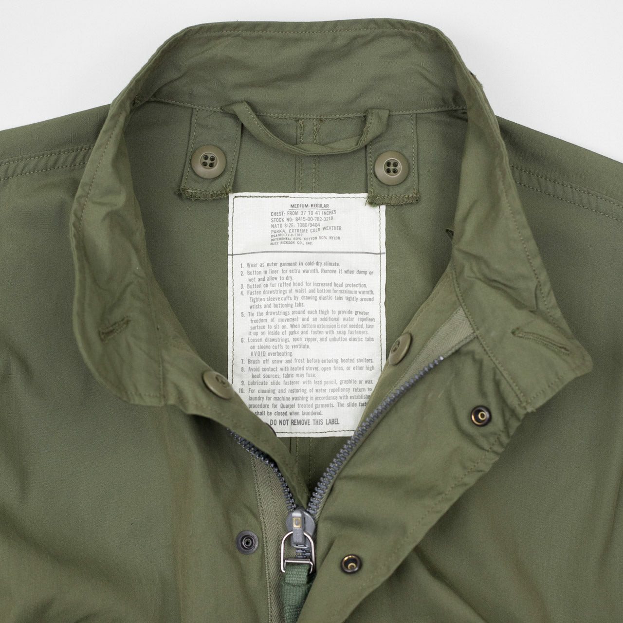 BR14719 M-65 Parka (No Hood) Oliv