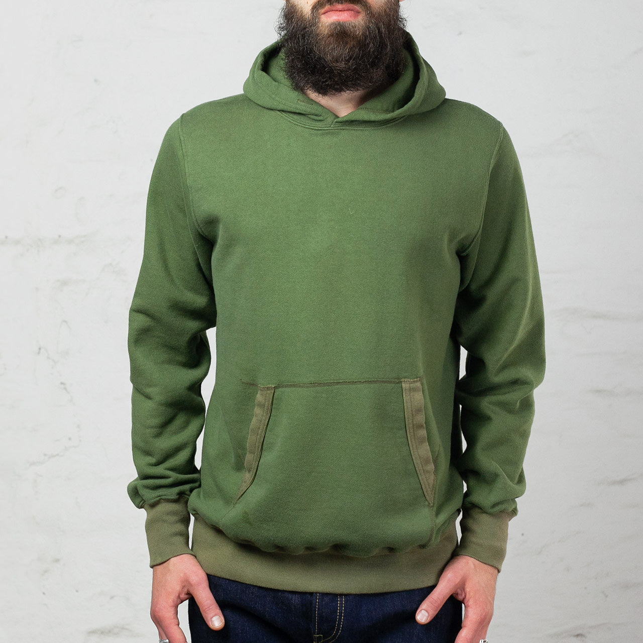 BR68914 Set-In Sweat Parka Oliv