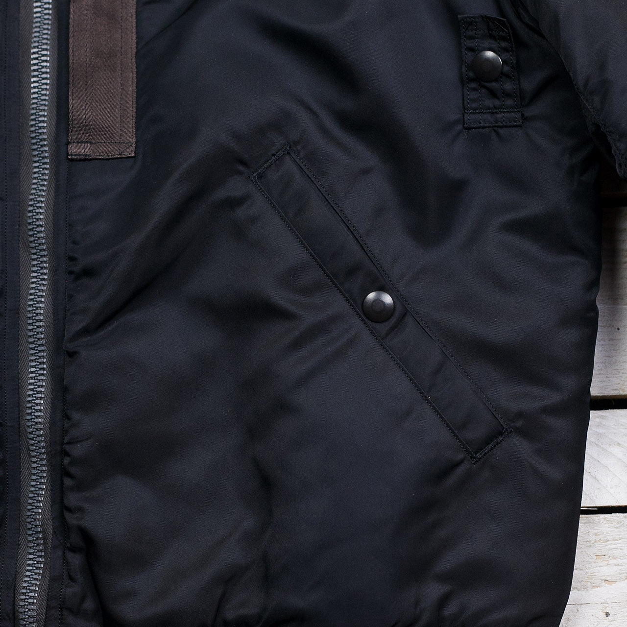 William Gibson BR14965 MA-1 Jacket Slender Regular Black William Gibson BR14965 MA-1 Jacket Slender Regular Black
