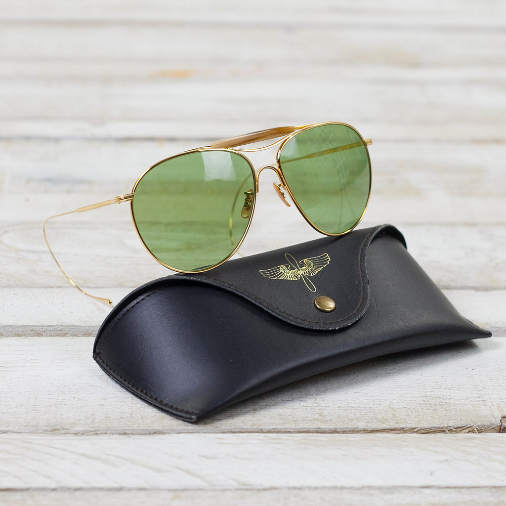 Aviator Flying Sonnenbrille Gold