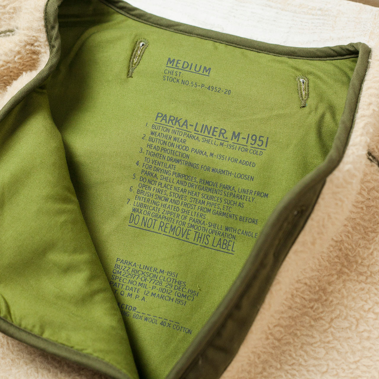 BR14681 M-51 Parka Liner