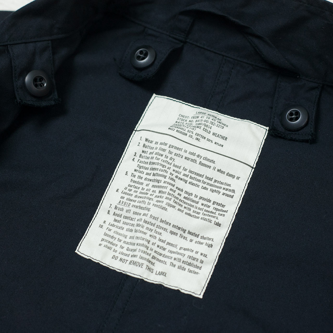 Buzz Rickson's X William Gibson Extreme Cold Weather M-65