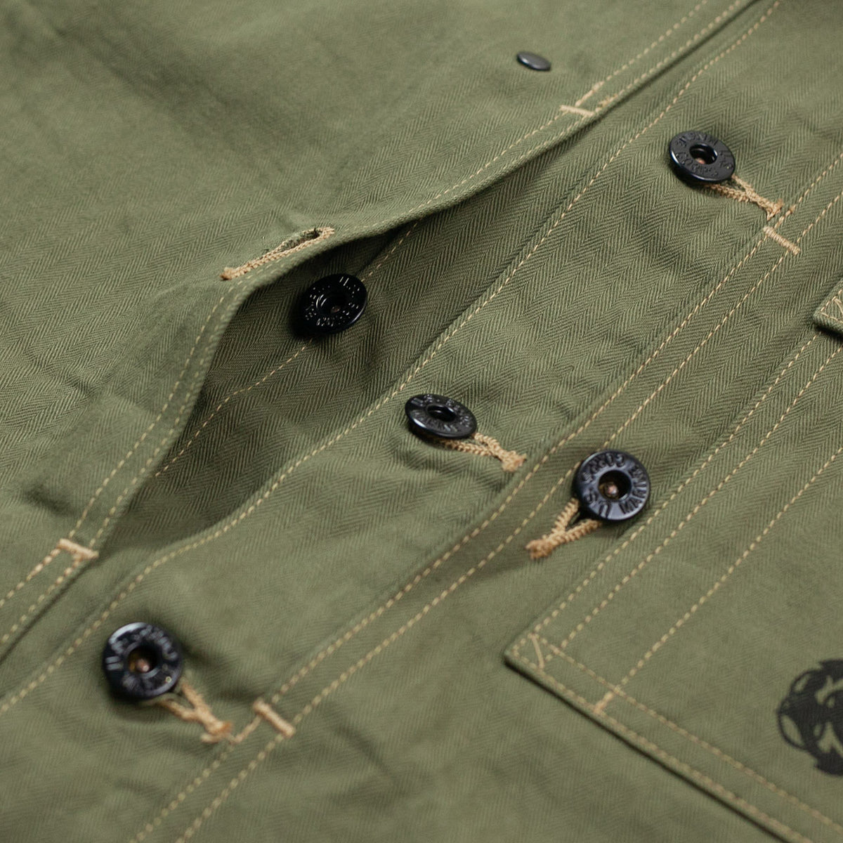 BR15123 USMC M-1944 HBT Utility Jacket