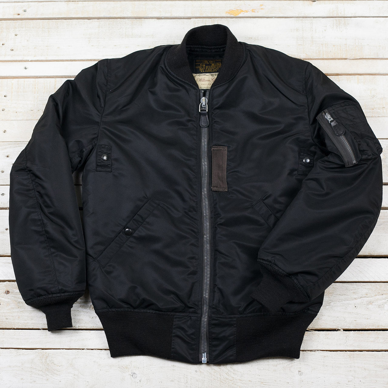 William Gibson BR14965 MA-1 Jacket Slender Long Black