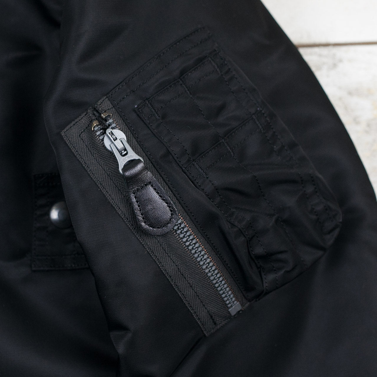 William Gibson BR14965 MA-1 Jacket Slender Long Black
