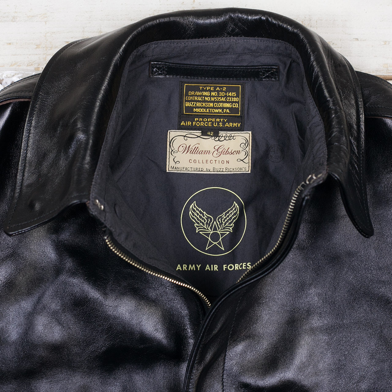 William Gibson A-2 Jacket Schwarz