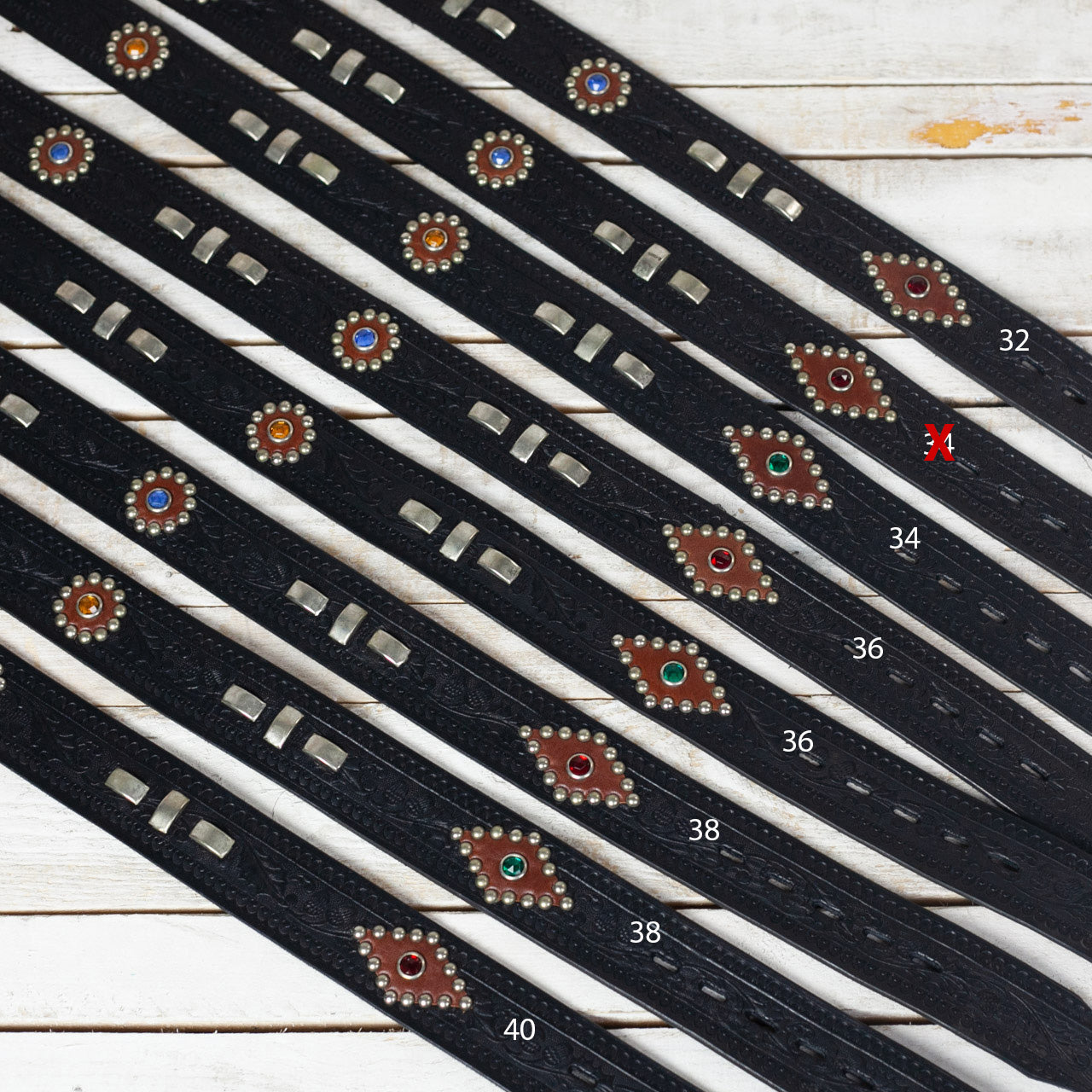 Zip Stevenson's Studded Belt Schwarz