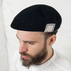 Basic Beret Schwarz