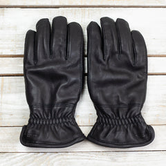 Deerskin winter gloves black