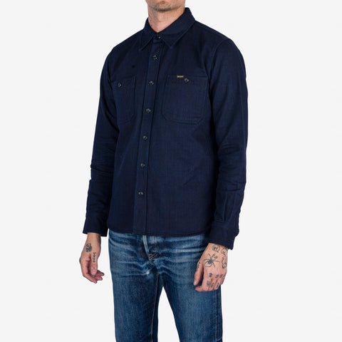 IHSH-374-IND 14 oz. Double Cloth Work Shirt Indigo