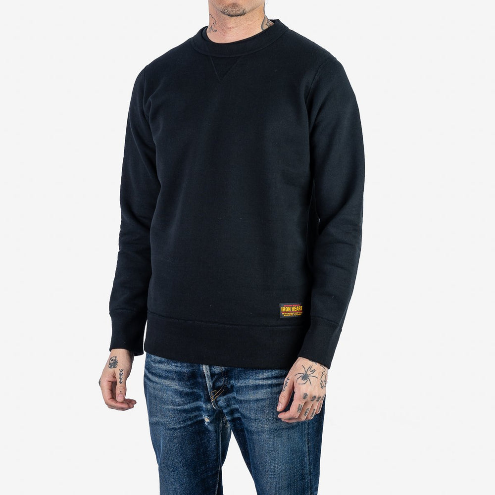 IHSW-69L-BLK 14 oz. Ultra Heavy Crew Neck Sweat Schwarz