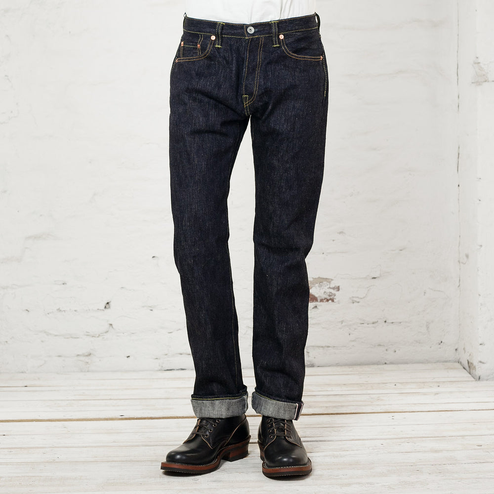 IH-634S-SLB 16 oz. Straight Cut Slubby Denim Indigo